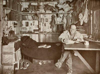 Captain Scott in His Den by Herbert Ponting