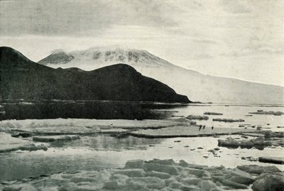 Entering McMurdo Sound - Cape Bird and Mount Erebus by Herbert Ponting