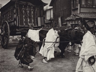 Japan in 1920s: Shintoist funeral of person of high rank by Herbert Ponting