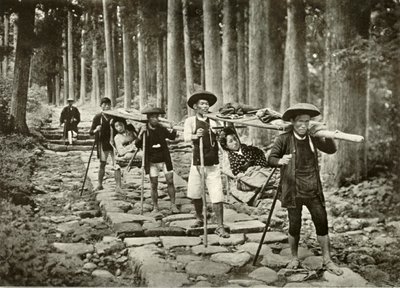 Japanese Ladies Going to the Shrines, Nikko by Herbert Ponting