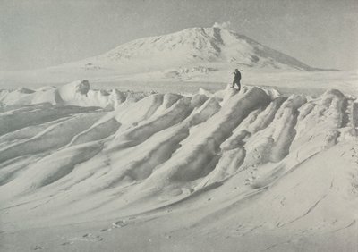 Mount Erebus Over a Water-Worn Iceberg by Herbert Ponting