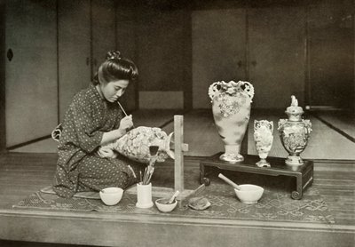 Painting Pottery for Export, 1910 by Herbert Ponting
