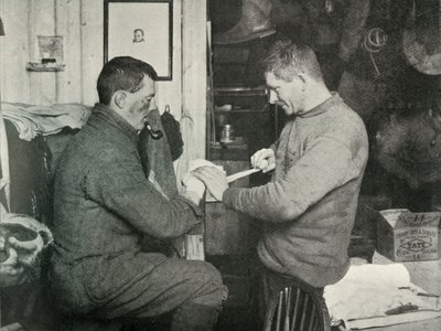 Petty Officer Evans Binding Up Dr. Atkinson