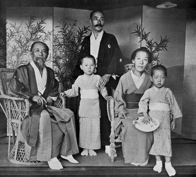 Prince and Princess Ito of Japan and their family by Herbert Ponting