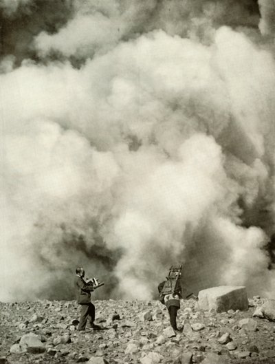 Smoke and Steam Rising from Asama