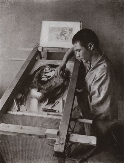 The Embroiderer by Herbert Ponting