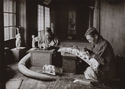 The Ivory Carvers by Herbert Ponting