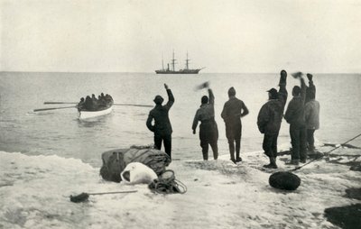 The Last Boat Leaves for the Ship, c1911 by Herbert Ponting