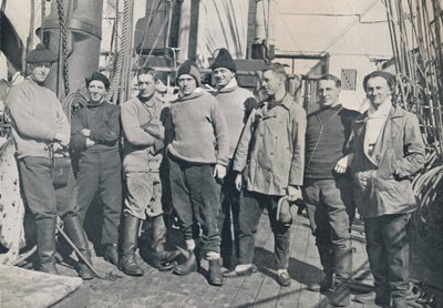 The Officers of the Terra Nova, 1912 Voyage by Herbert Ponting