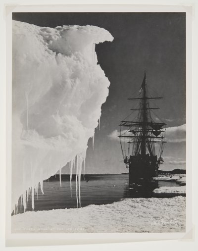The Terra Nova at the Ice Foot by Herbert Ponting