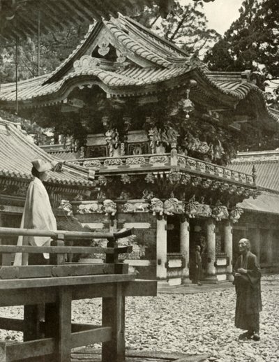 The Yomei Gate at Nikko by Herbert Ponting