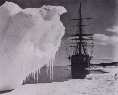 The Landing at the Ice-Foot Near Cape Evans by Herbert Ponting