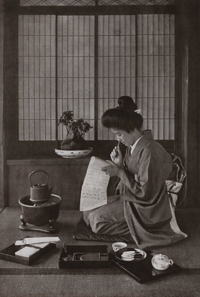 Writing a Letter by Herbert Ponting