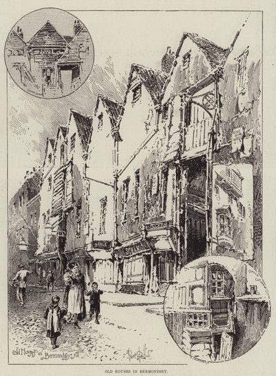 Old Houses in Bermondsey by Herbert Railton