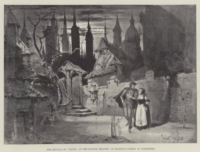 The Revival of Faust at the Lyceum Theatre, in Martha