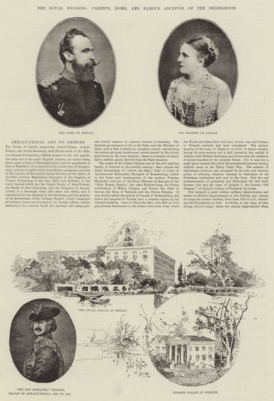 The Royal Wedding, Parents, Home, and Famous Ancestor of the Bridegroom by Herbert Railton