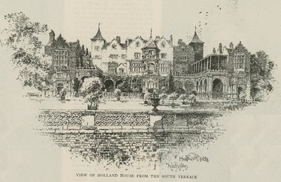 View of Holland House from the South Terrace by Herbert Railton
