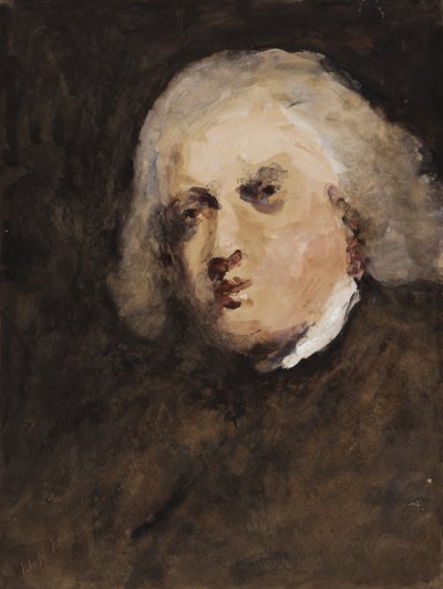 Dr Johnson, after Reynolds by Hercules Brabazon Brabazon