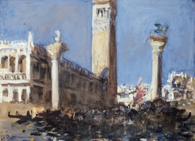 Piazetta from the Canal by Hercules Brabazon Brabazon