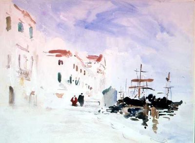 Ships moored near the Redentore, Venice by Hercules Brabazon Brabazon