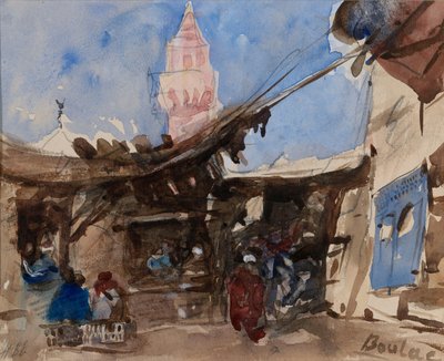 The Market at Boulac, near Cairo by Hercules Brabazon Brabazon