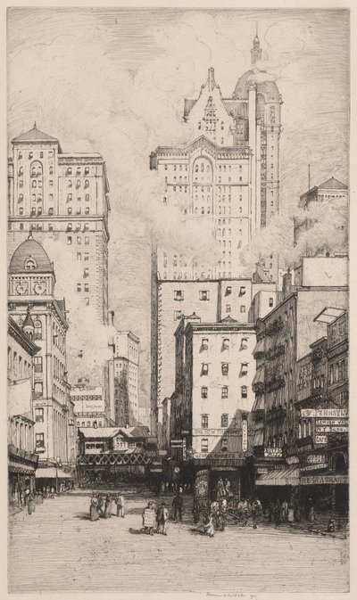Cortland Street, New York by Herman Armour Webster