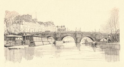 The Pont Neuf seen from the locks by Herman Armour Webster