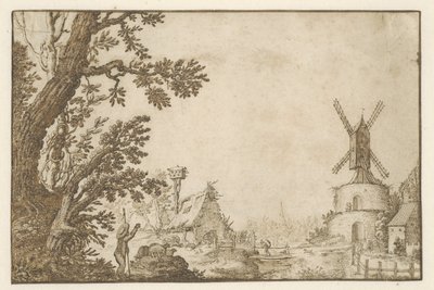 Landscape with a Mill on a Bastion by Herman Breckerveld