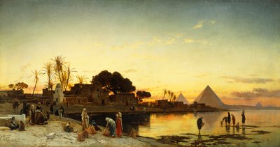 On the Nile by Herman David Salomon Corrodi