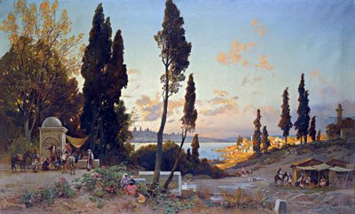 Views across the Bosphorus, Constantinople by Herman David Salomon Corrodi