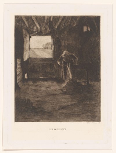 Woman in a Barn by Herman Johannes van der Weele