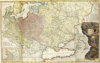 Map of Muscovy by Herman Moll