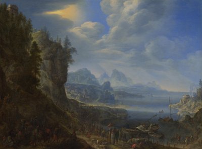 Christ teaching from Saint Peter