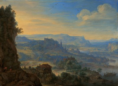 Imaginary River Landscape by Herman the Younger Saftleven