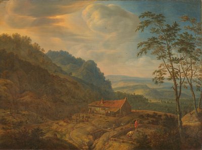 Mountainous Landscape with Farm by Herman the Younger Saftleven