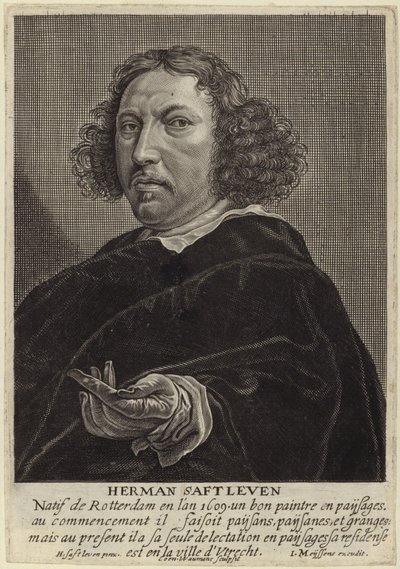 Portrait of Herman Saftleven the Younger by Herman the Younger Saftleven