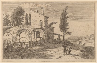 Inn in the Ruins of the Palace of the Emperors by Herman van Swanevelt