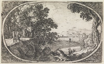 Landscape (no. 24 from the series: variae campestrum fantasiae) by Herman van Swanevelt