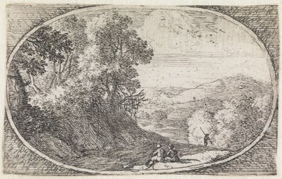 Landscape (No. 5 from the series: Variae Campestrum Fantasiae) by Herman van Swanevelt
