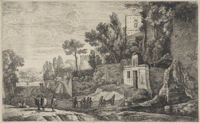 Landscape with a Hospital (series title: Twelve Landscapes) by Herman van Swanevelt