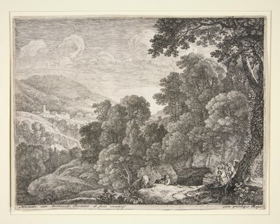 The Cave, from the set The Flight into Egypt by Herman van Swanevelt