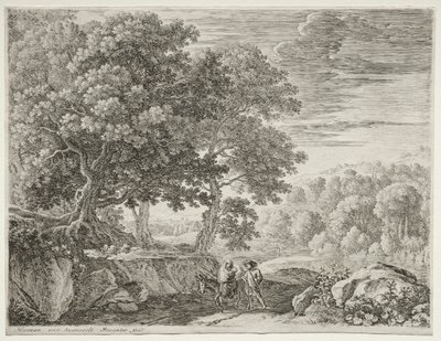 The Flight into Egypt: The Holy Family by Herman van Swanevelt