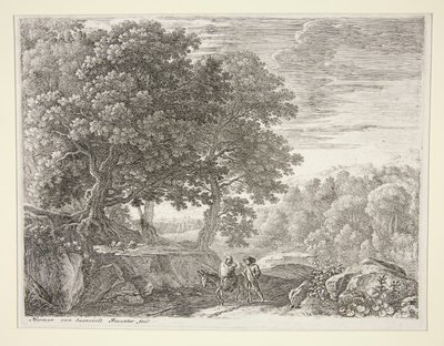 The Little Angels on the Hill, from the Set The Flight into Egypt by Herman van Swanevelt