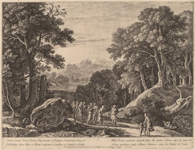 Venus Offering Diana a Choice between Cupid and Adonis by Herman van Swanevelt