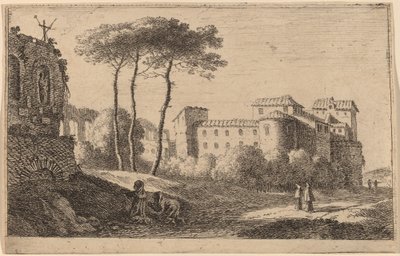 View of the Church "Quattro Santi Coronati" by Herman van Swanevelt