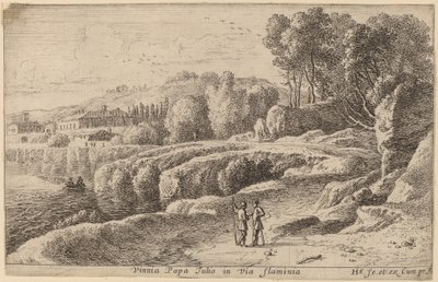 Vineyard of Pope Julius on the Via Flaminia by Herman van Swanevelt