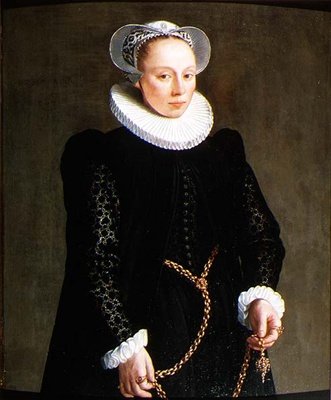 Portrait of a lady aged 24 by Herman van der Mast