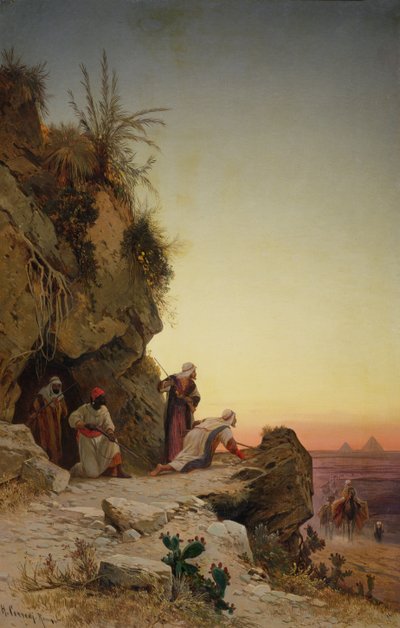 Ambush near Gizeh by Hermann David Salomon Corrodi