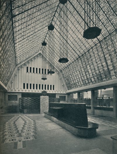 The Great Hall, Bank of Rotterdam, The Hague by Hermann Friedrich Mertens