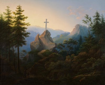 The Ilsenstein at the Foot of the Brocken in the Harz Mountains by Hermann Josef Neefe